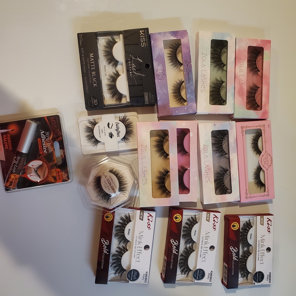 Kiss Strip Lash Adhesive - Black Zola Lashes Bundle With Lash Glue